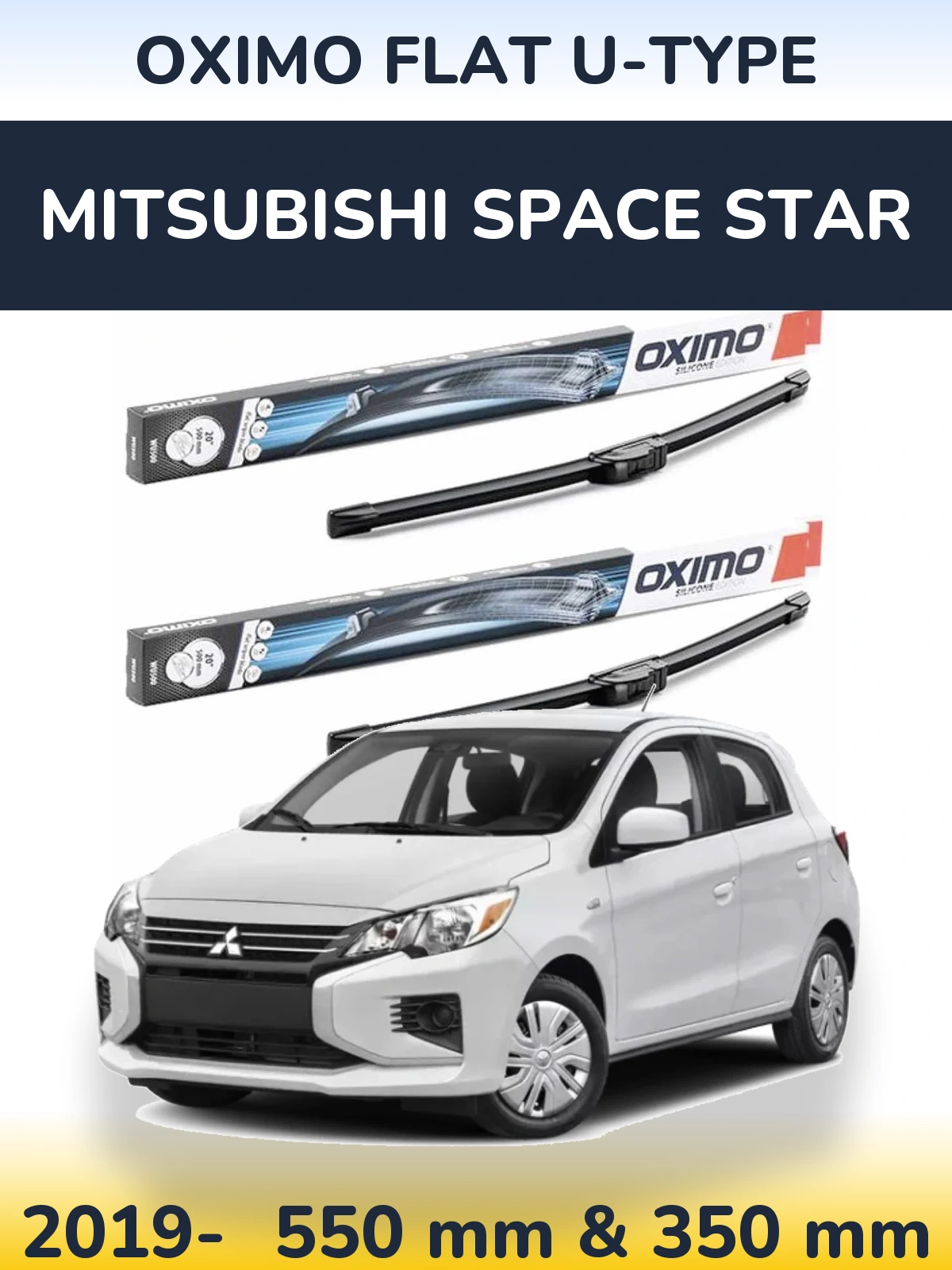Torkarblad Oximo Flat U-type för Mitsubishi Space Star