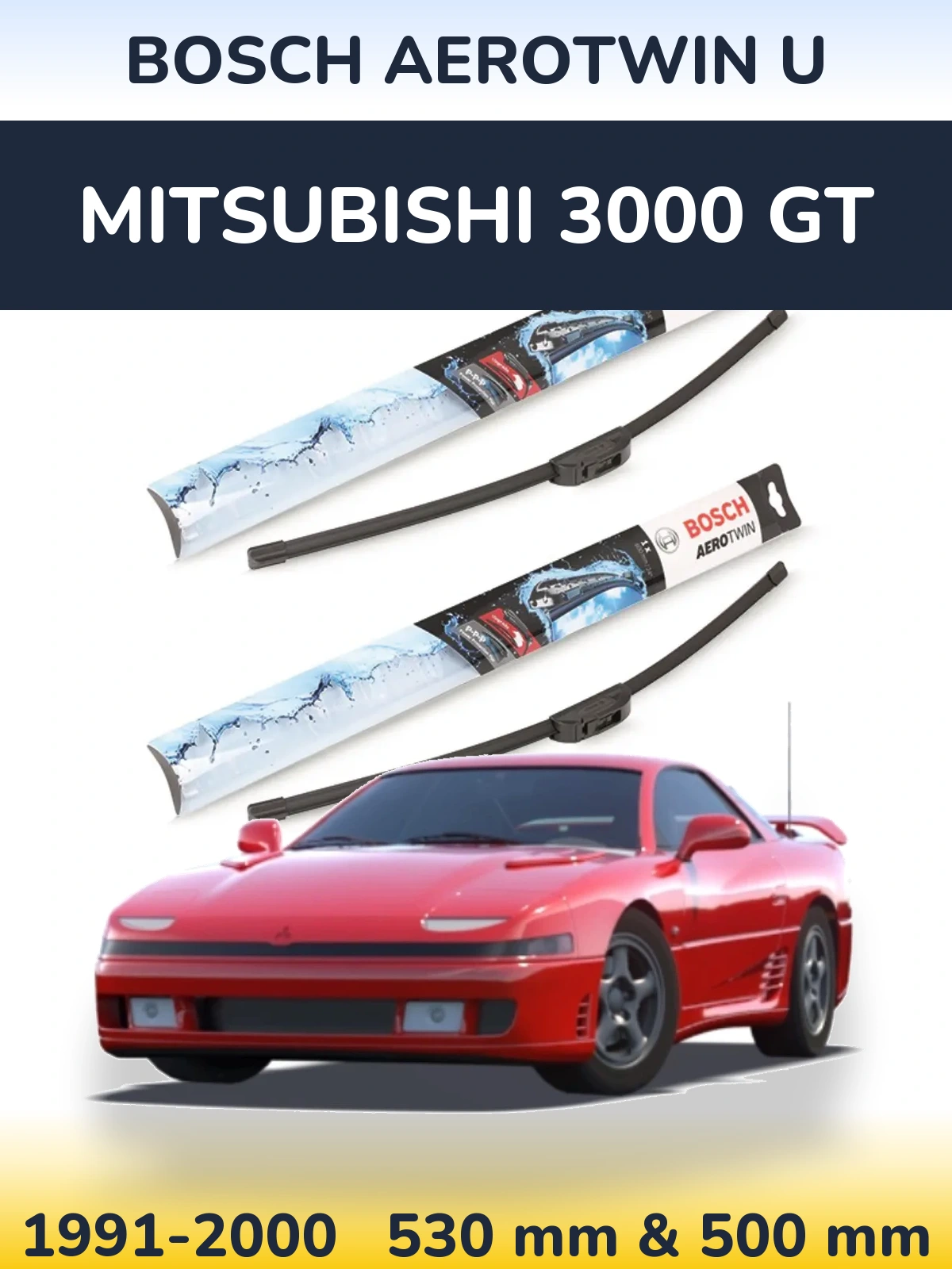 Torkarblad BOSCH AeroTwin U för Mitsubishi 3000 GT