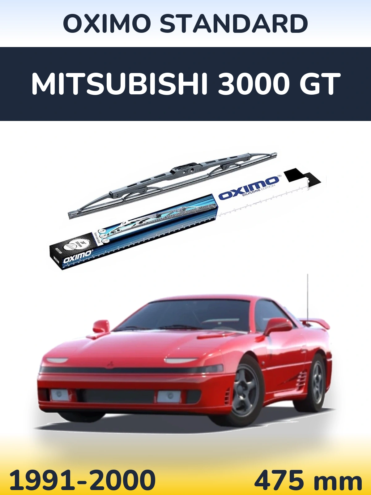 Torkarblad Oximo Standard för Mitsubishi 3000 GT