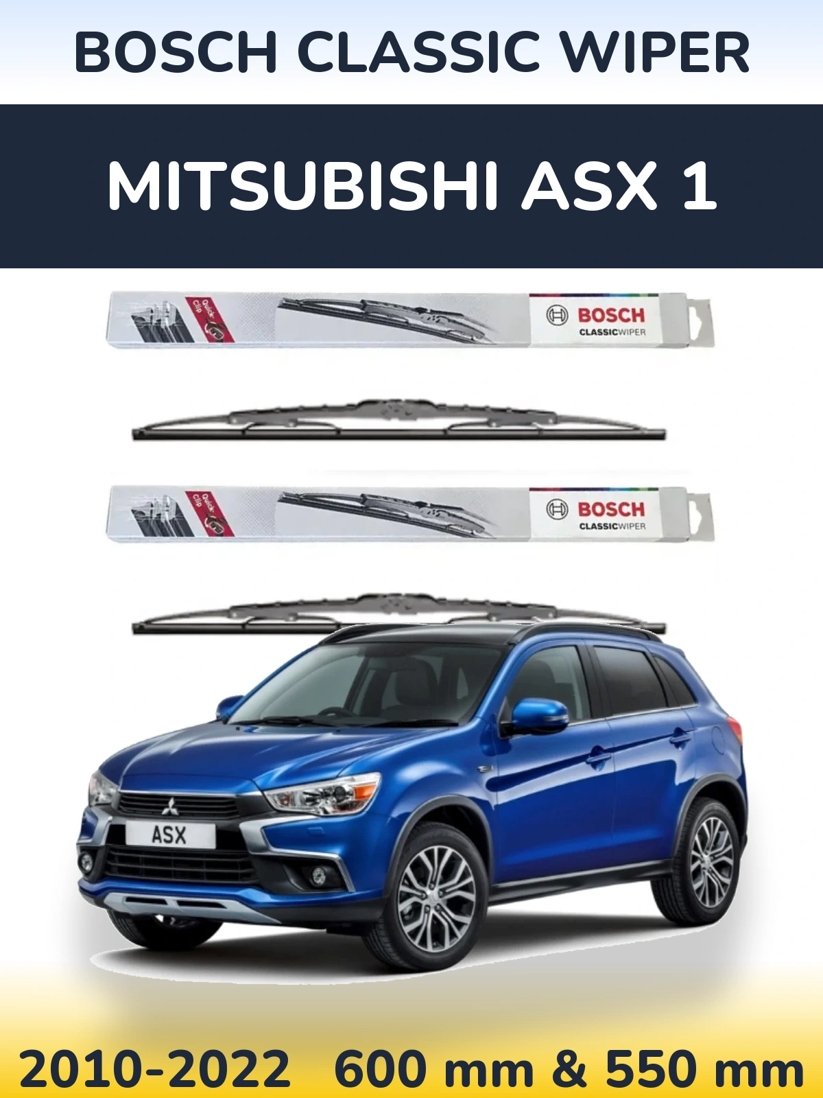 Torkarblad BOSCH Classic Wiper för Mitsubishi ASX 1