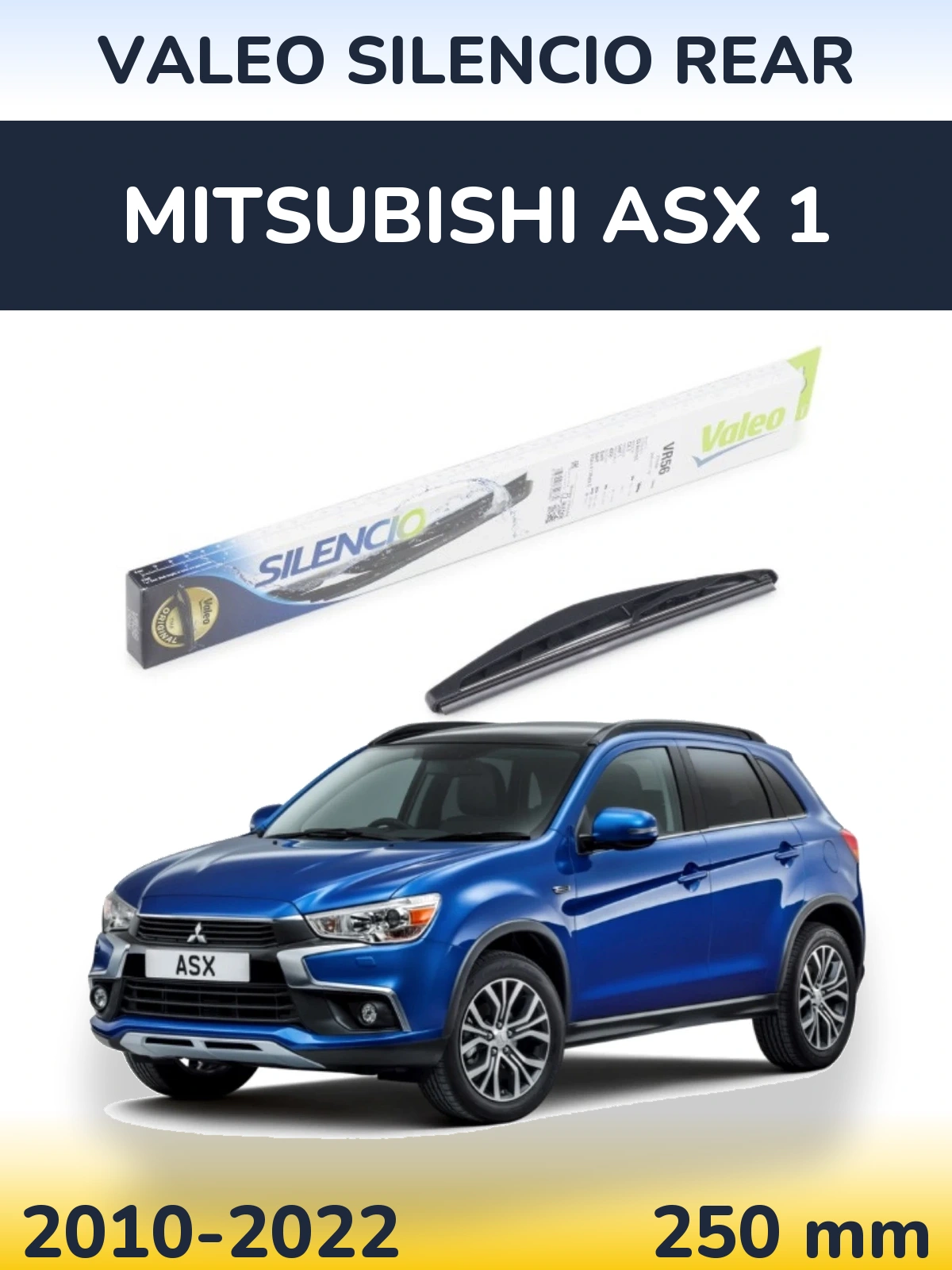 Torkarblad Valeo Silencio Rear för Mitsubishi ASX 1