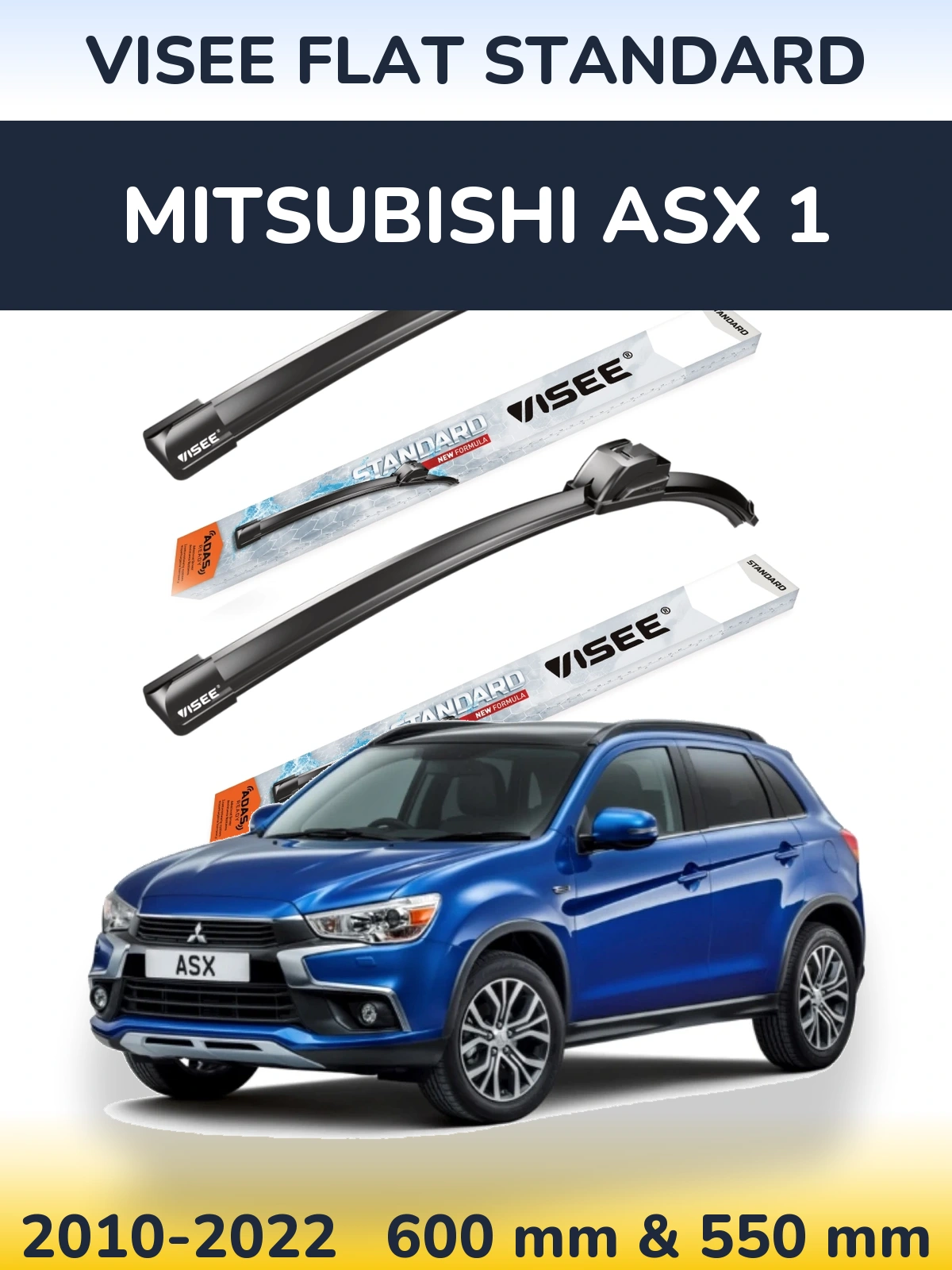 Torkarblad VISEE FLAT STANDARD för Mitsubishi ASX 1