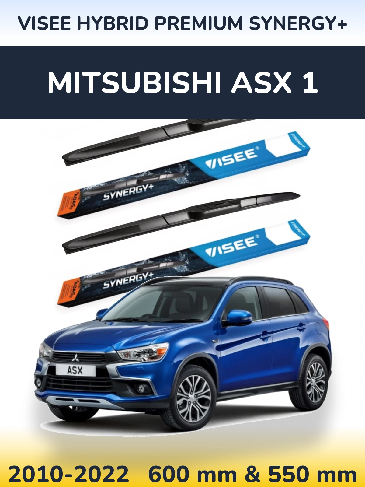 Torkarblad VISEE HYBRID PREMIUM SYNERGY+ för Mitsubishi ASX 1
