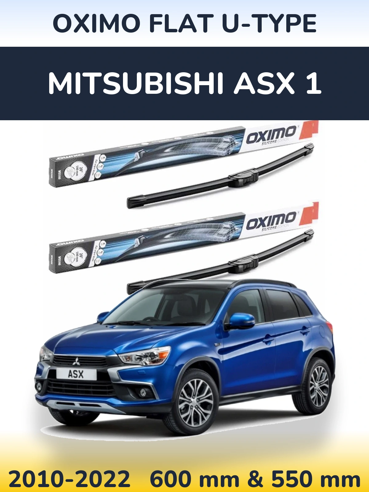 Torkarblad Oximo Flat U-type för Mitsubishi ASX 1