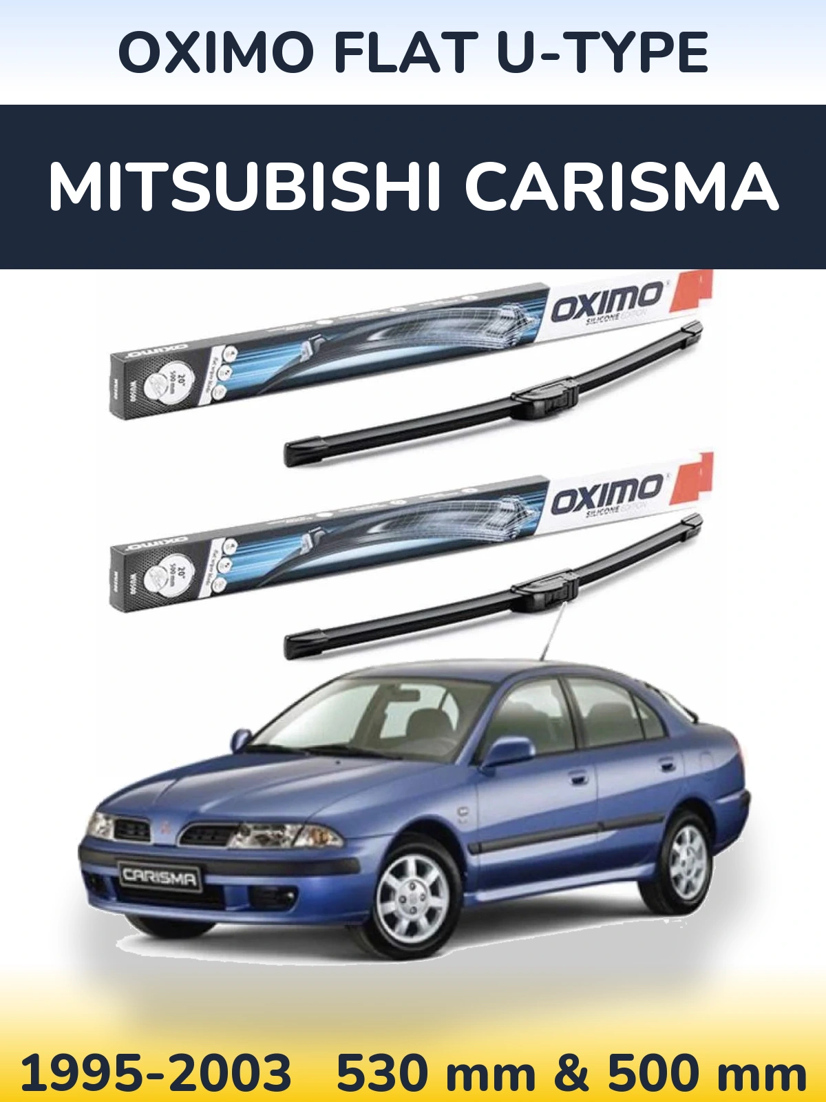 Torkarblad Oximo Flat U-type för Mitsubishi Carisma