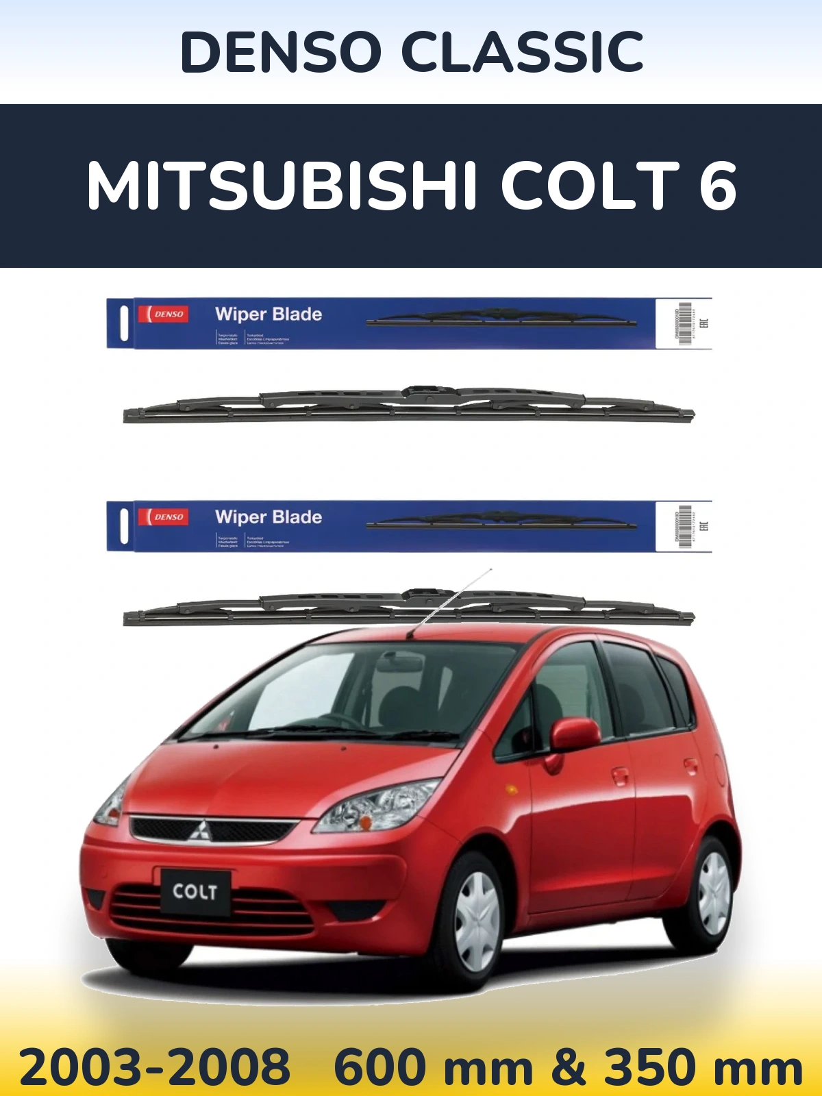 Torkarblad Denso Classic för Mitsubishi Colt 6