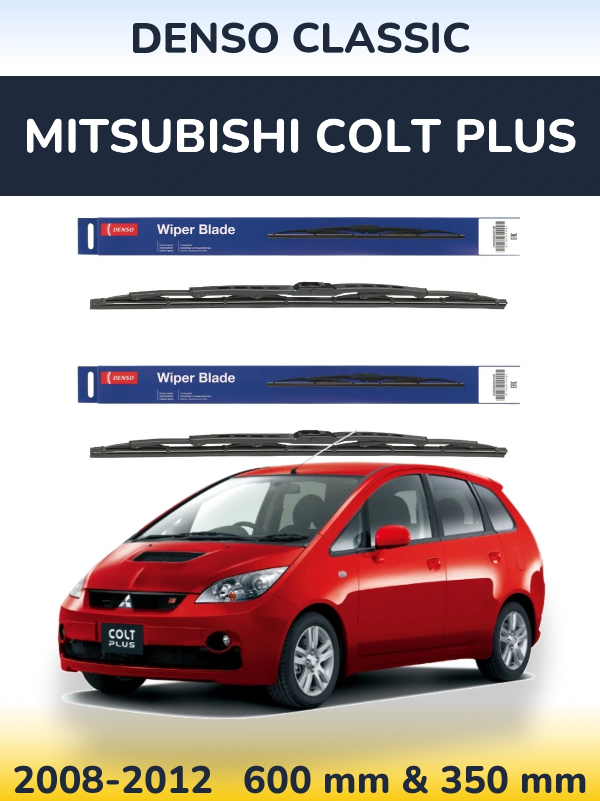 Torkarblad Denso Classic för Mitsubishi Colt Plus