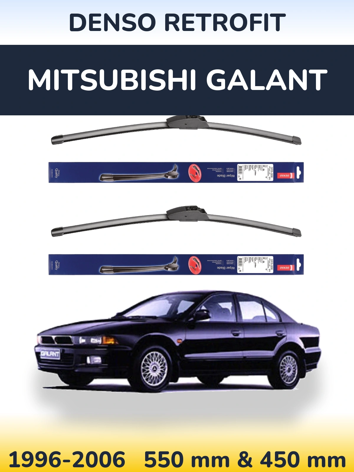 Torkarblad Denso Retrofit för Mitsubishi Galant