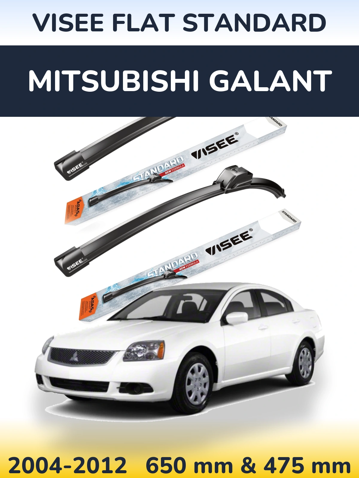 Torkarblad VISEE FLAT STANDARD för Mitsubishi Galant