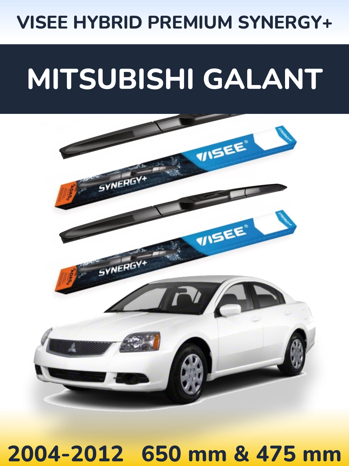 Torkarblad VISEE HYBRID PREMIUM SYNERGY+ för Mitsubishi Galant