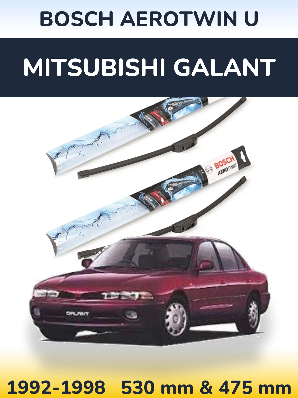 Torkarblad BOSCH AeroTwin U för Mitsubishi Galant