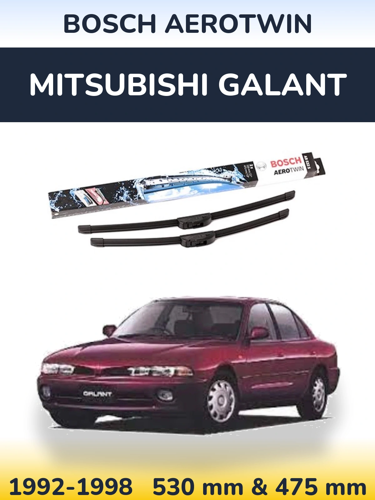 Torkarblad BOSCH AeroTwin för Mitsubishi Galant