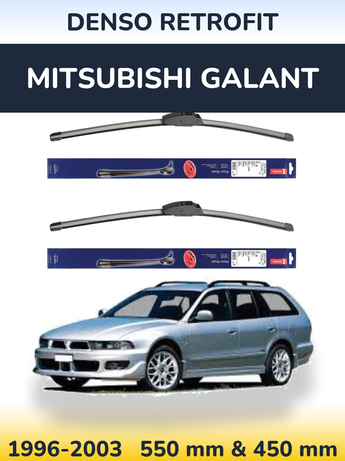 Torkarblad Denso Retrofit för Mitsubishi Galant