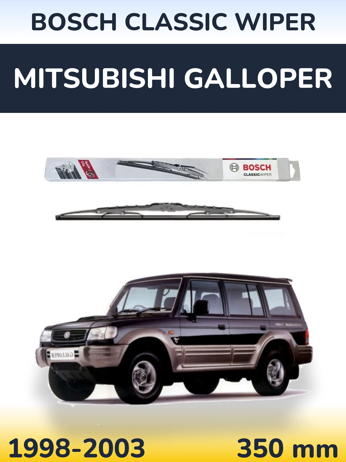 Torkarblad BOSCH Classic Wiper för Mitsubishi Galloper