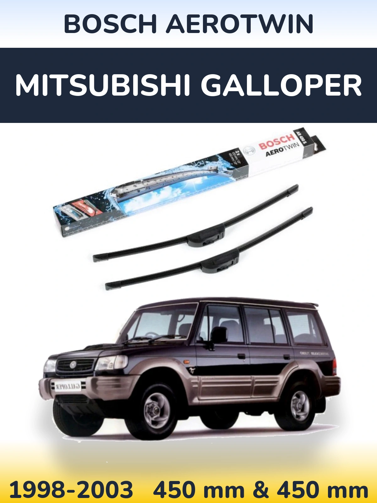 Torkarblad BOSCH AeroTwin för Mitsubishi Galloper