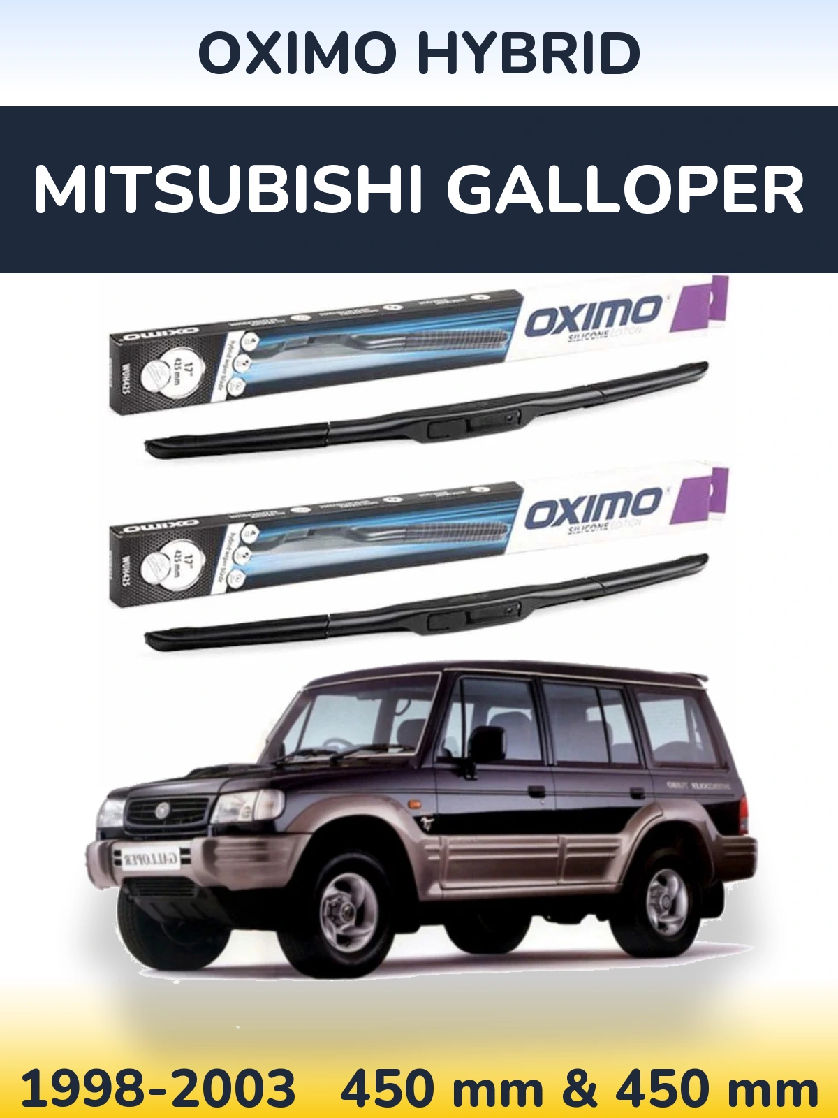 Torkarblad Oximo Hybrid för Mitsubishi Galloper