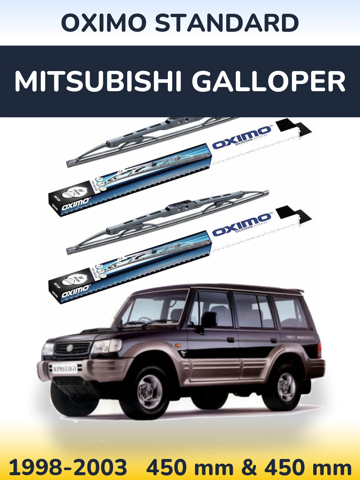 Torkarblad Oximo Standard för Mitsubishi Galloper