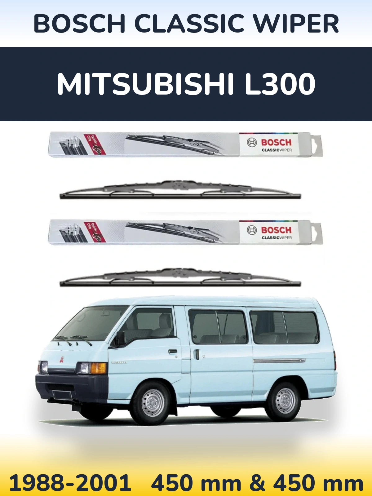 Torkarblad BOSCH Classic Wiper för Mitsubishi L300