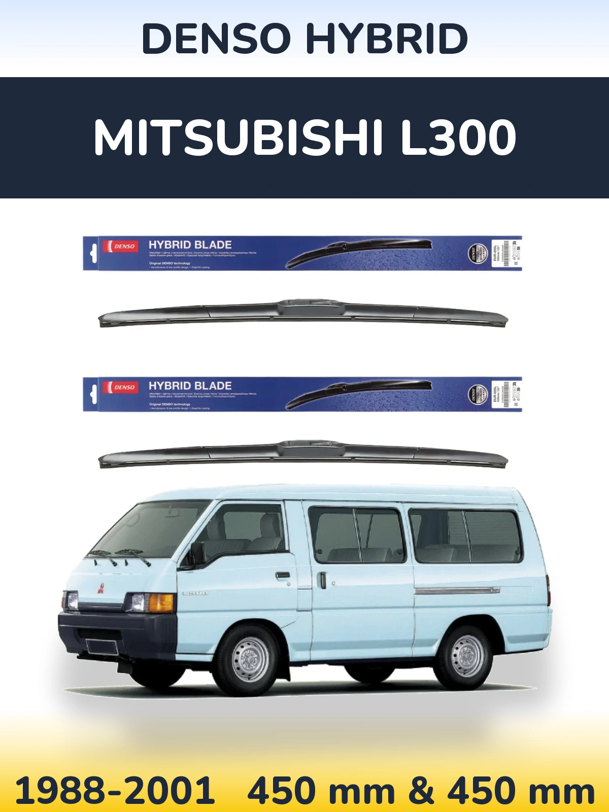 Torkarblad Denso Hybrid för Mitsubishi L300