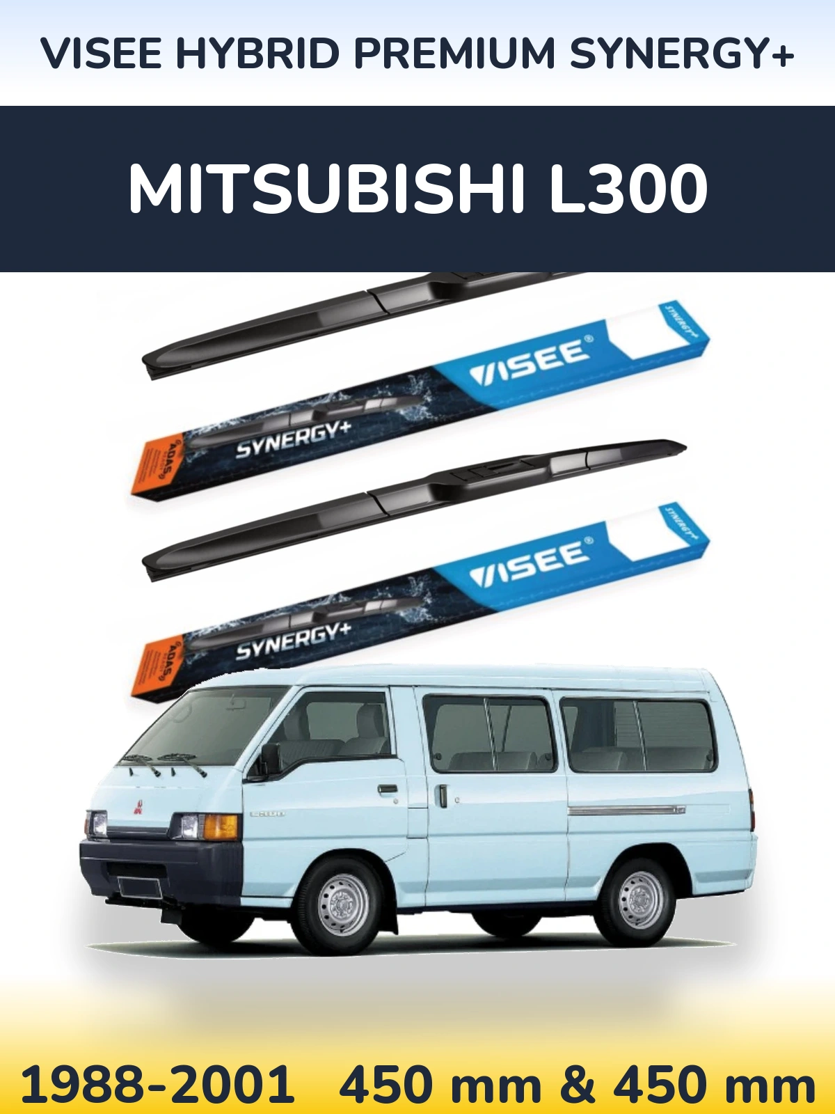 Torkarblad VISEE HYBRID PREMIUM SYNERGY+ för Mitsubishi L300