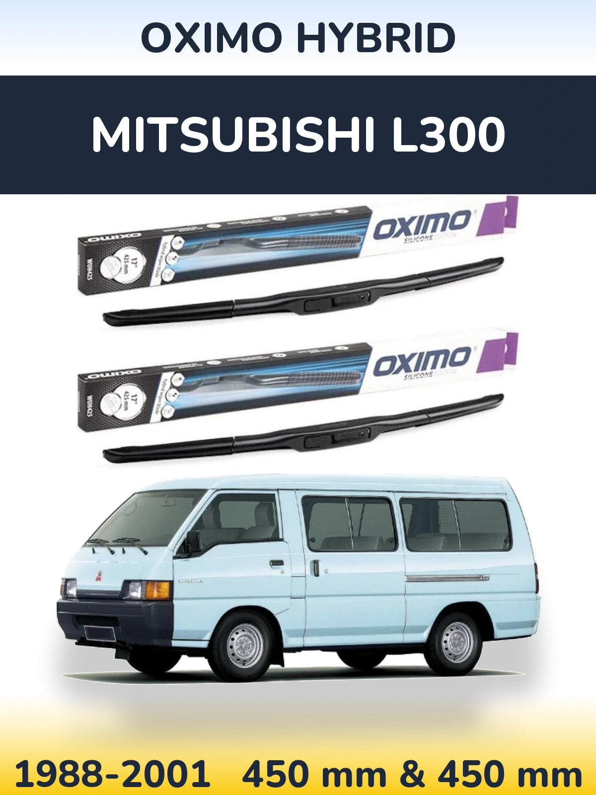Torkarblad Oximo Hybrid för Mitsubishi L300