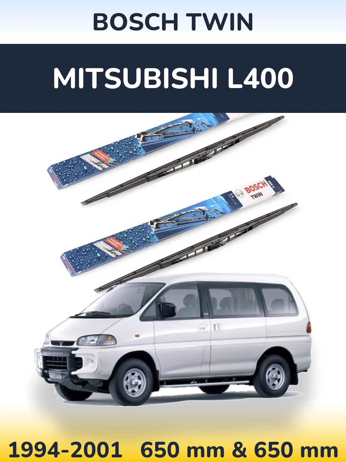 Torkarblad BOSCH Twin för Mitsubishi L400