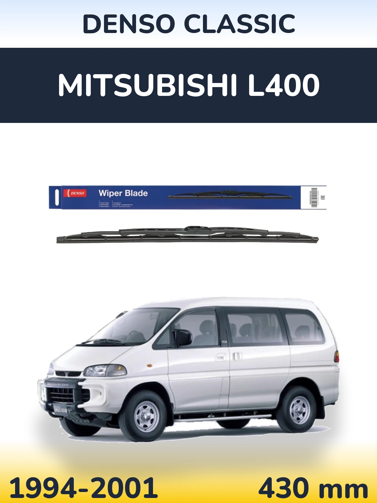 Torkarblad Denso Classic för Mitsubishi L400