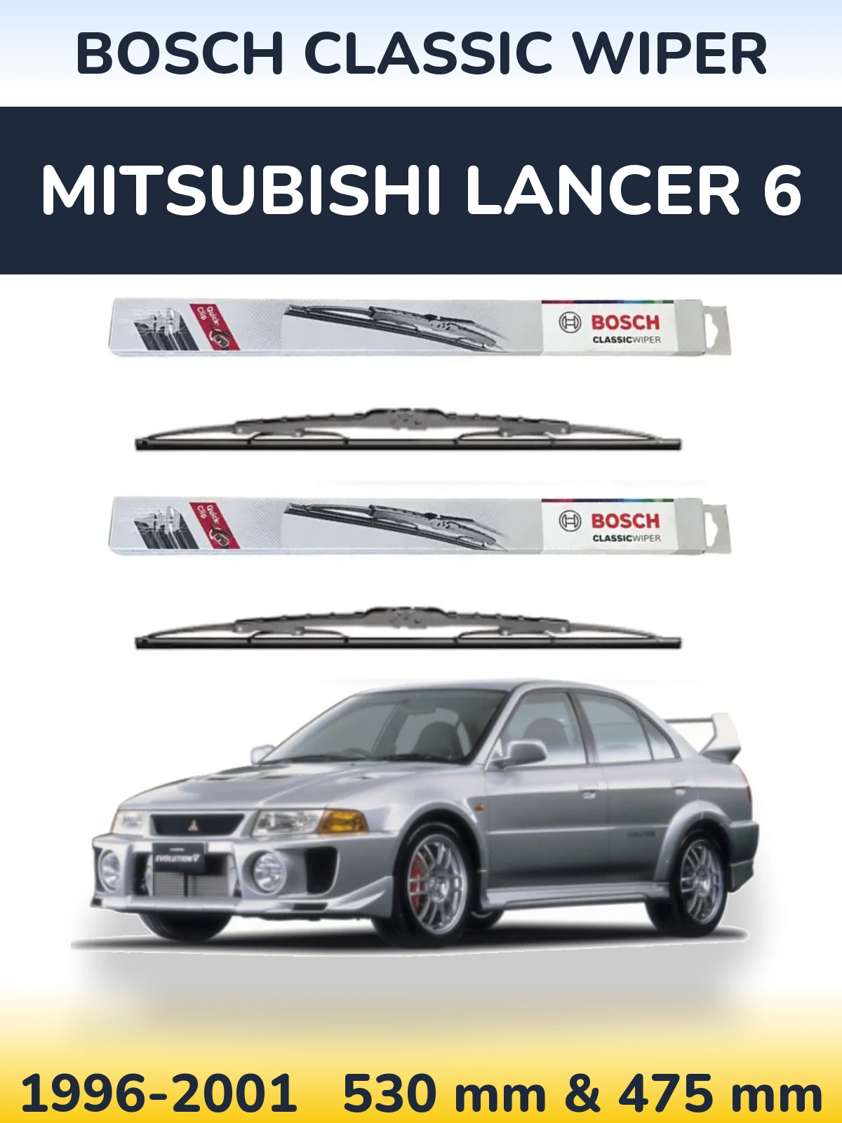 Torkarblad BOSCH Classic Wiper för Mitsubishi Lancer 6