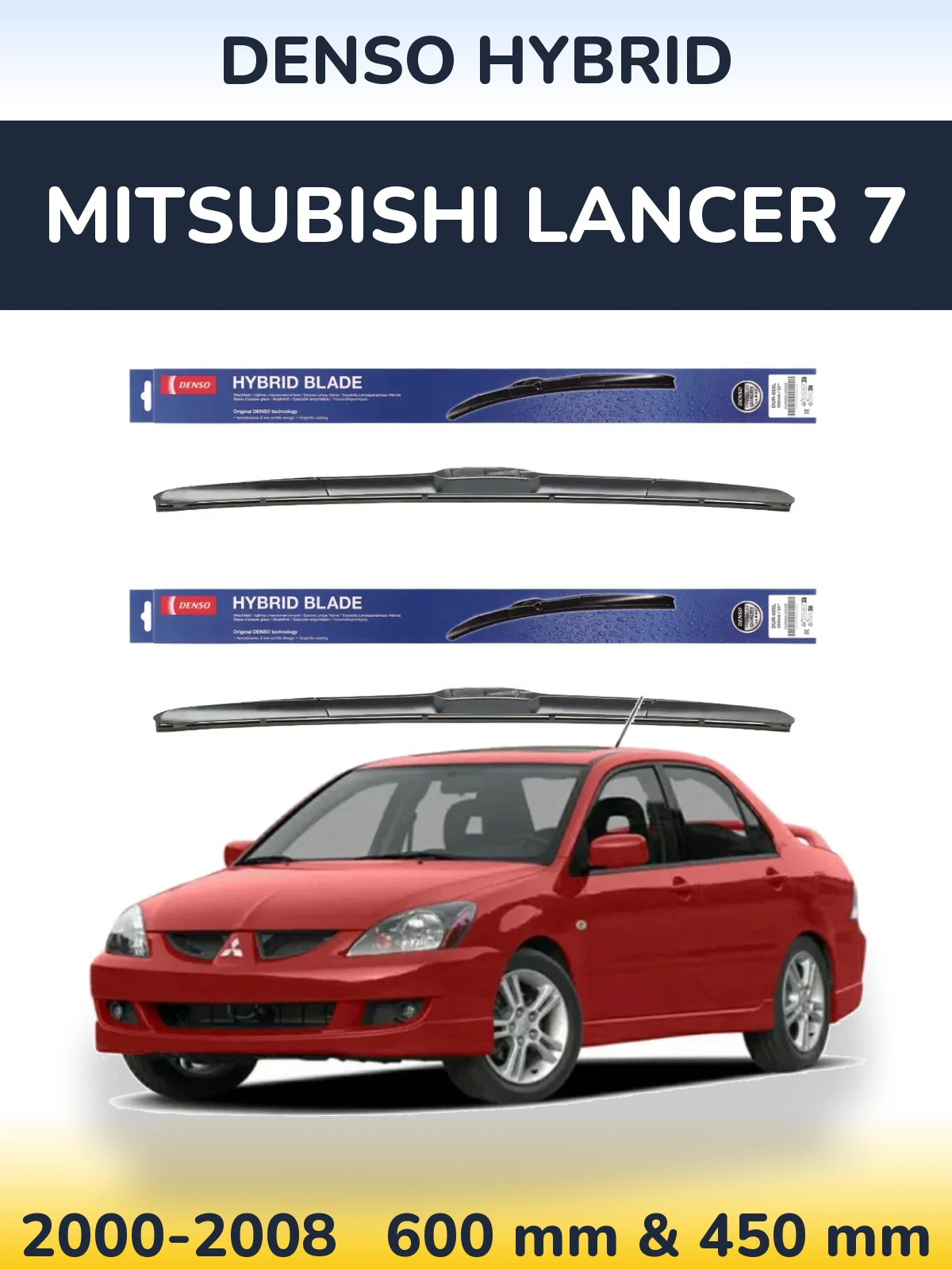 Torkarblad Denso Hybrid för Mitsubishi Lancer 7