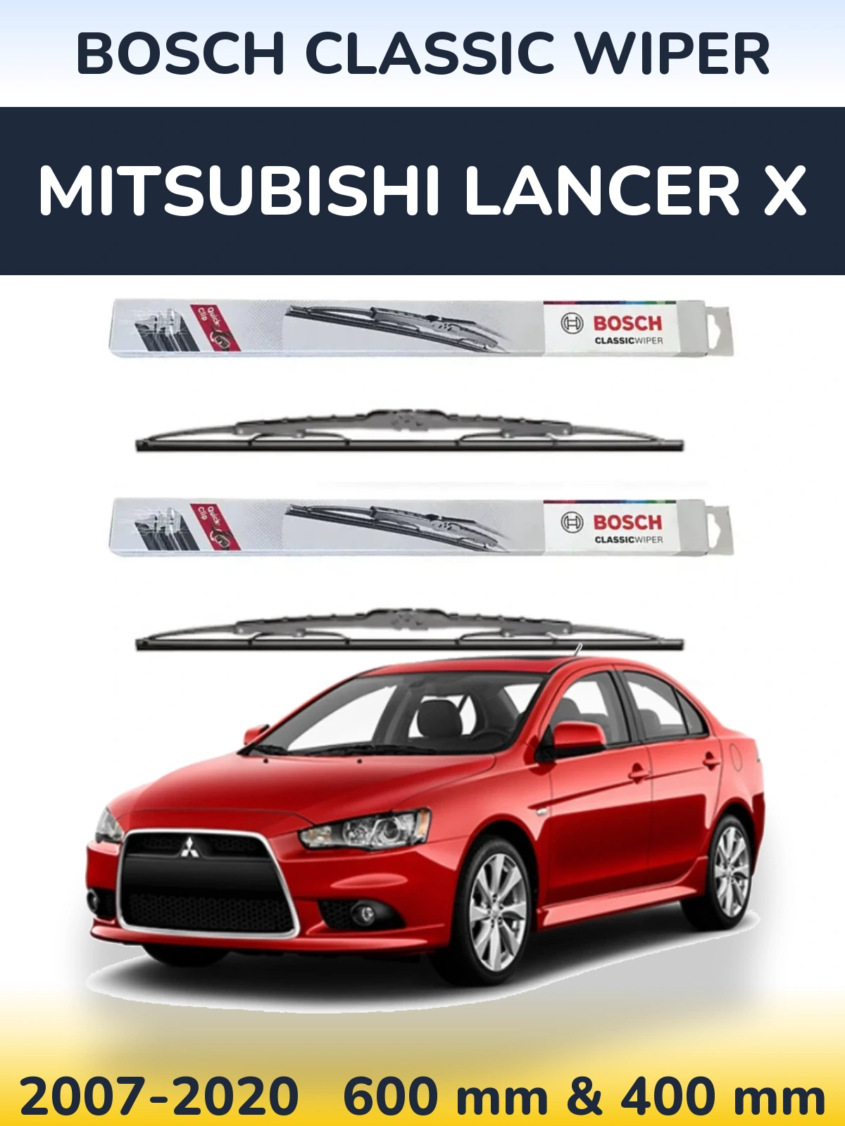 Torkarblad BOSCH Classic Wiper för Mitsubishi Lancer X