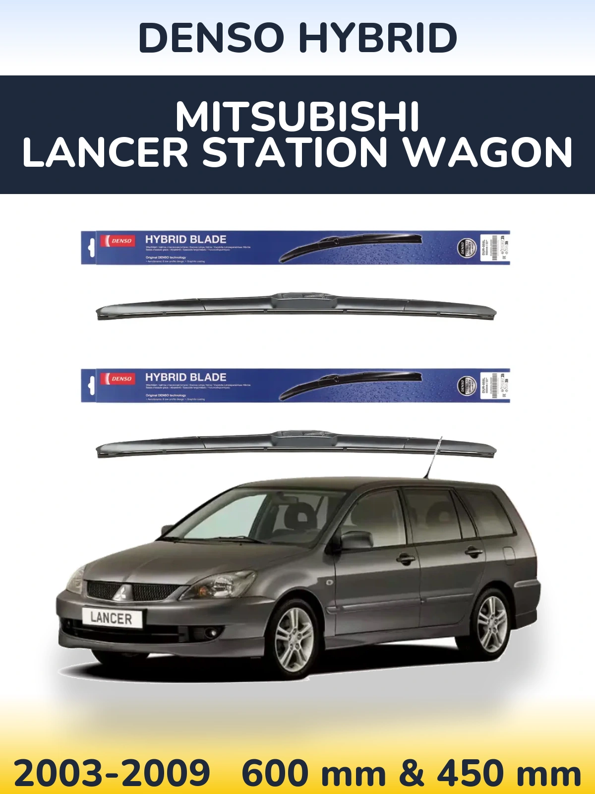 Torkarblad Denso Hybrid för Mitsubishi Lancer Station Wagon