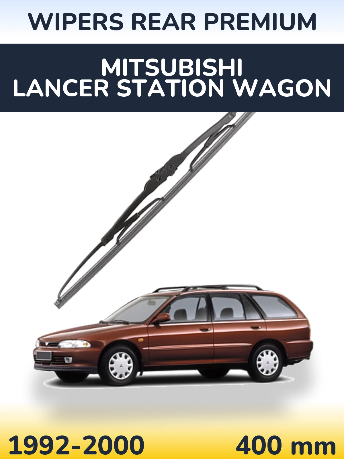 Rear wiper blade WIPERS REAR PREMIUM 400 mm for Mitsubishi Lancer Station Wagon 1992-2000