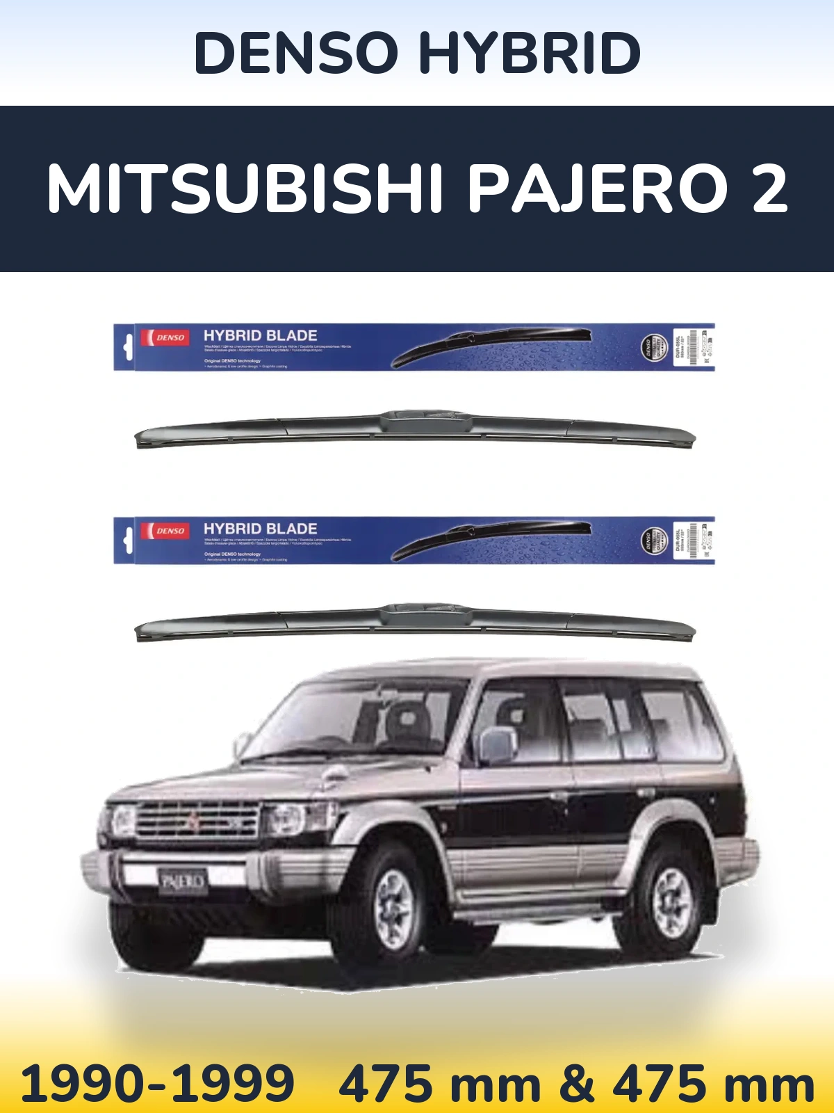Torkarblad Denso Hybrid för Mitsubishi Pajero 2