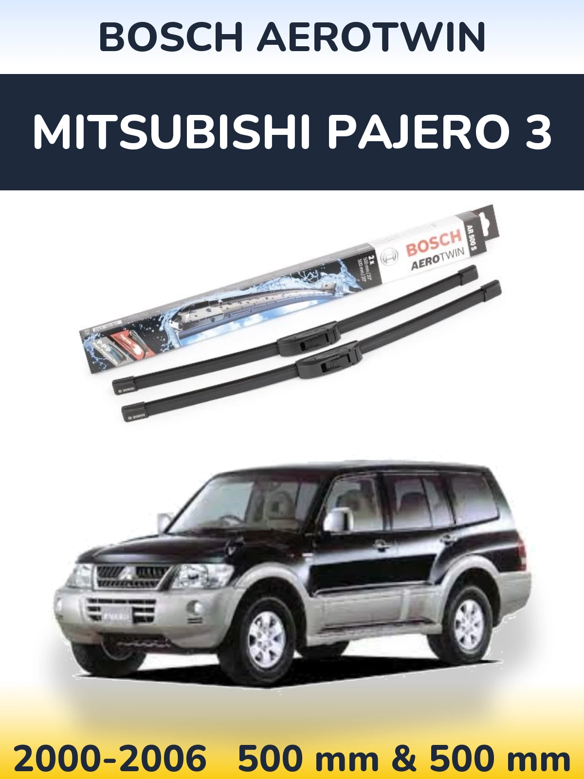 Torkarblad BOSCH AeroTwin för Mitsubishi Pajero 3