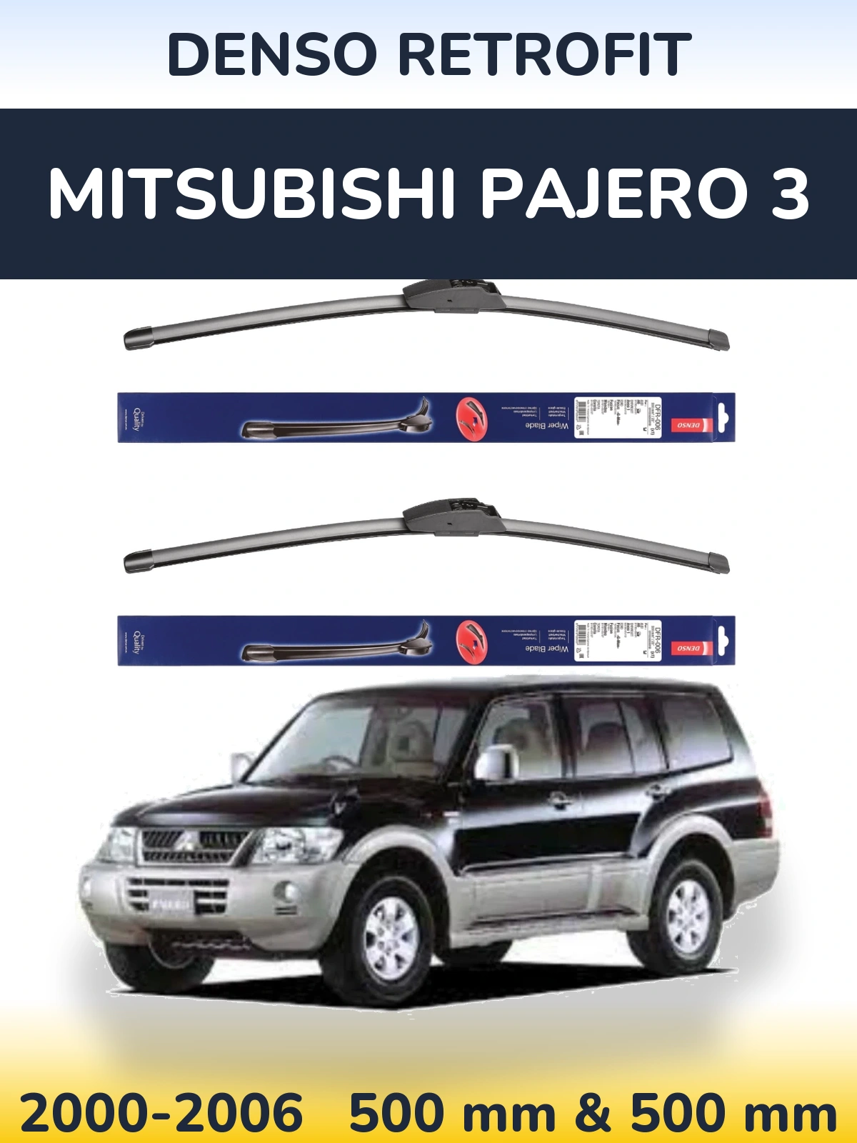 Torkarblad Denso Retrofit för Mitsubishi Pajero 3