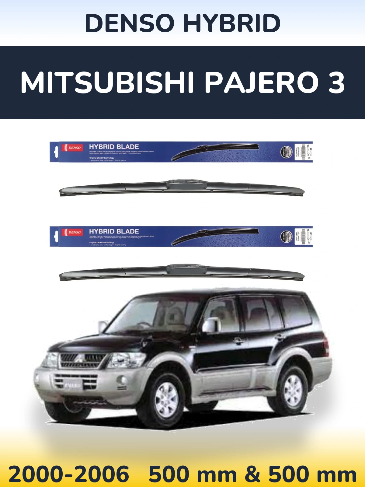 Torkarblad Denso Hybrid för Mitsubishi Pajero 3