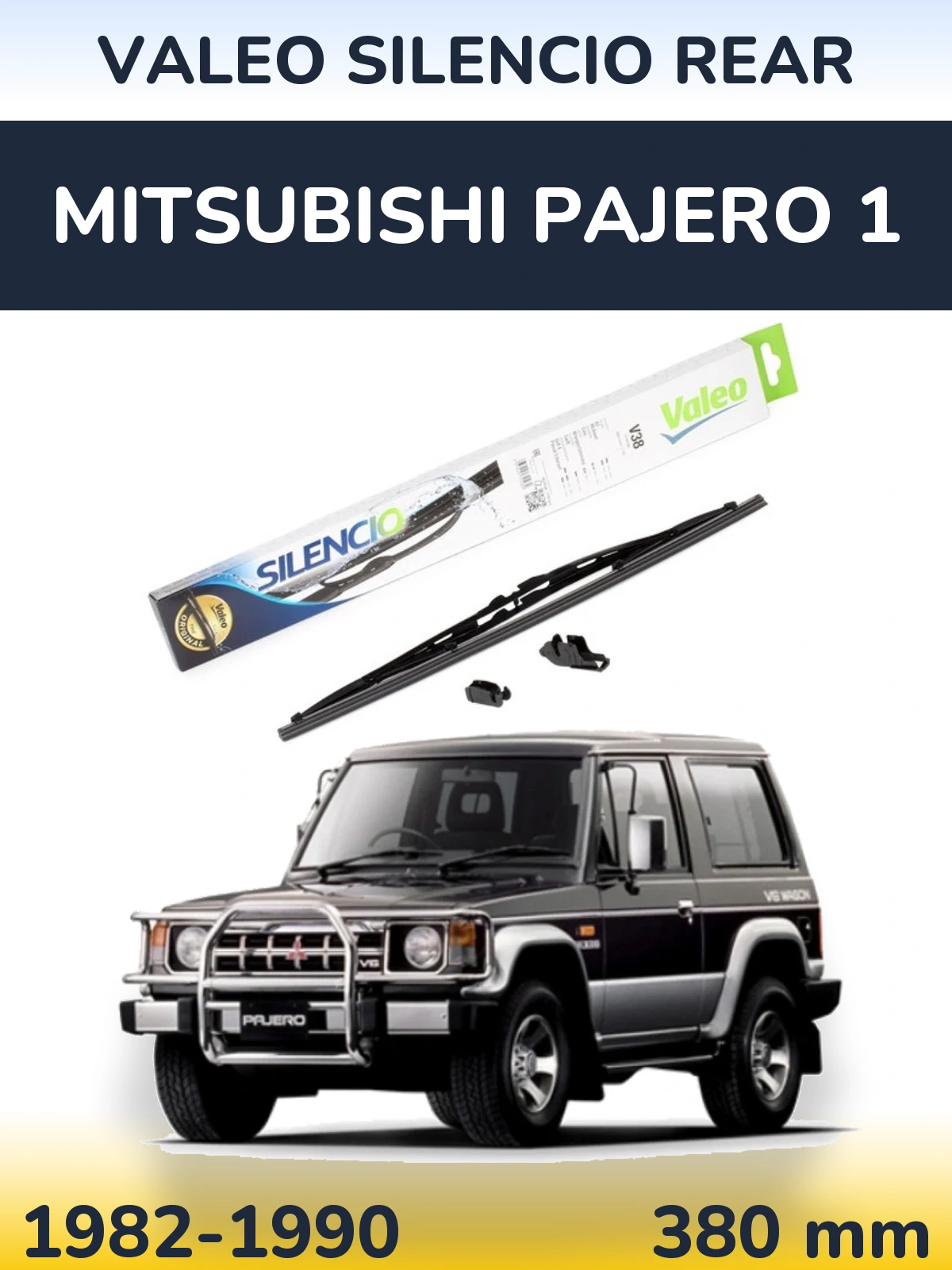 Torkarblad Valeo Silencio Rear för Mitsubishi Pajero 1
