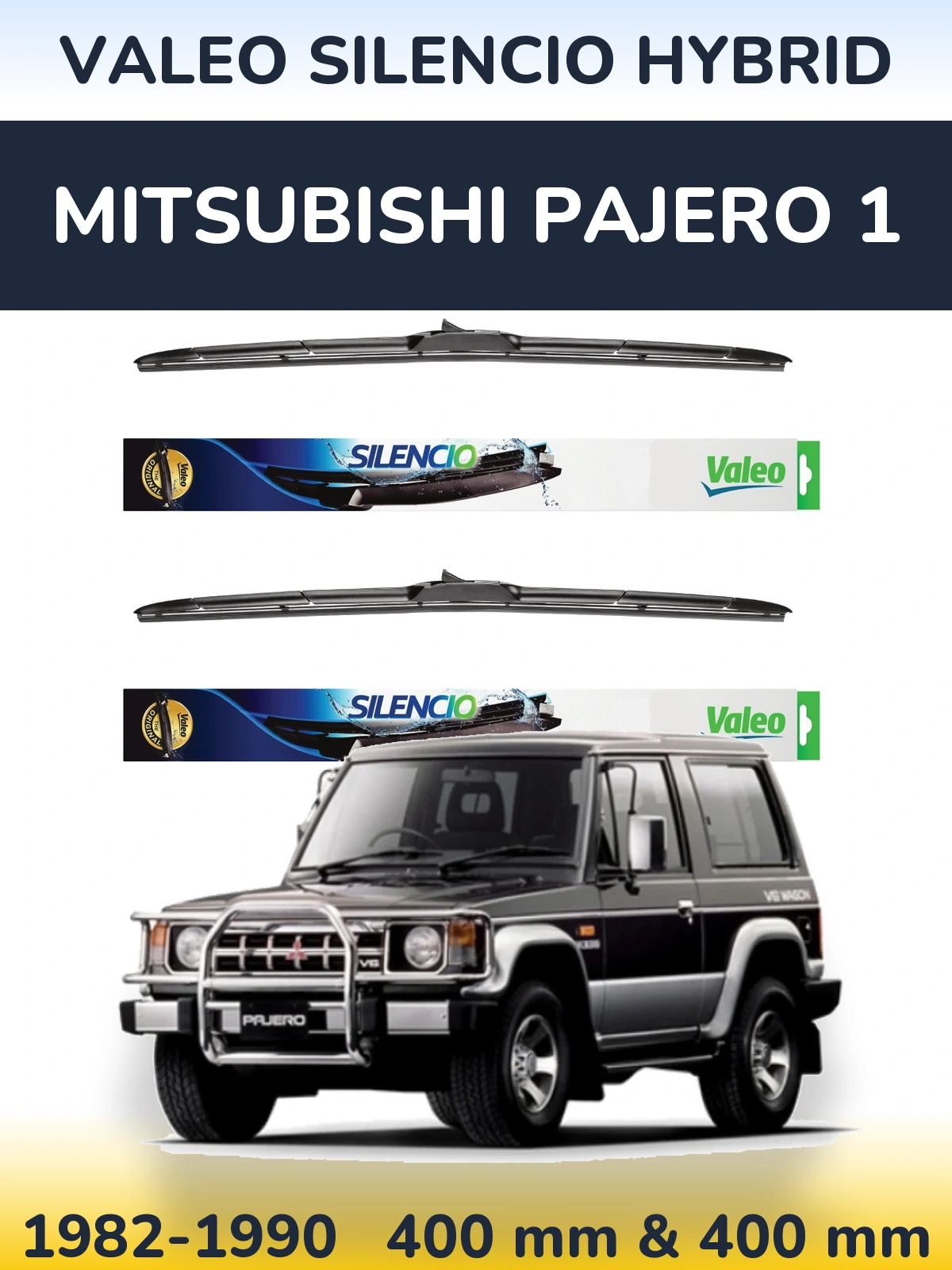 Torkarblad Valeo Silencio Hybrid för Mitsubishi Pajero 1