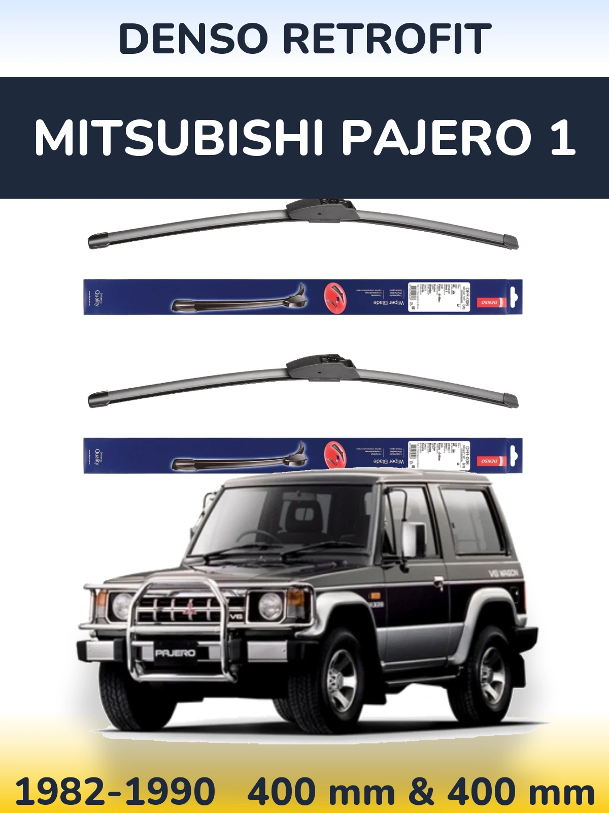 Torkarblad Denso Retrofit för Mitsubishi Pajero 1