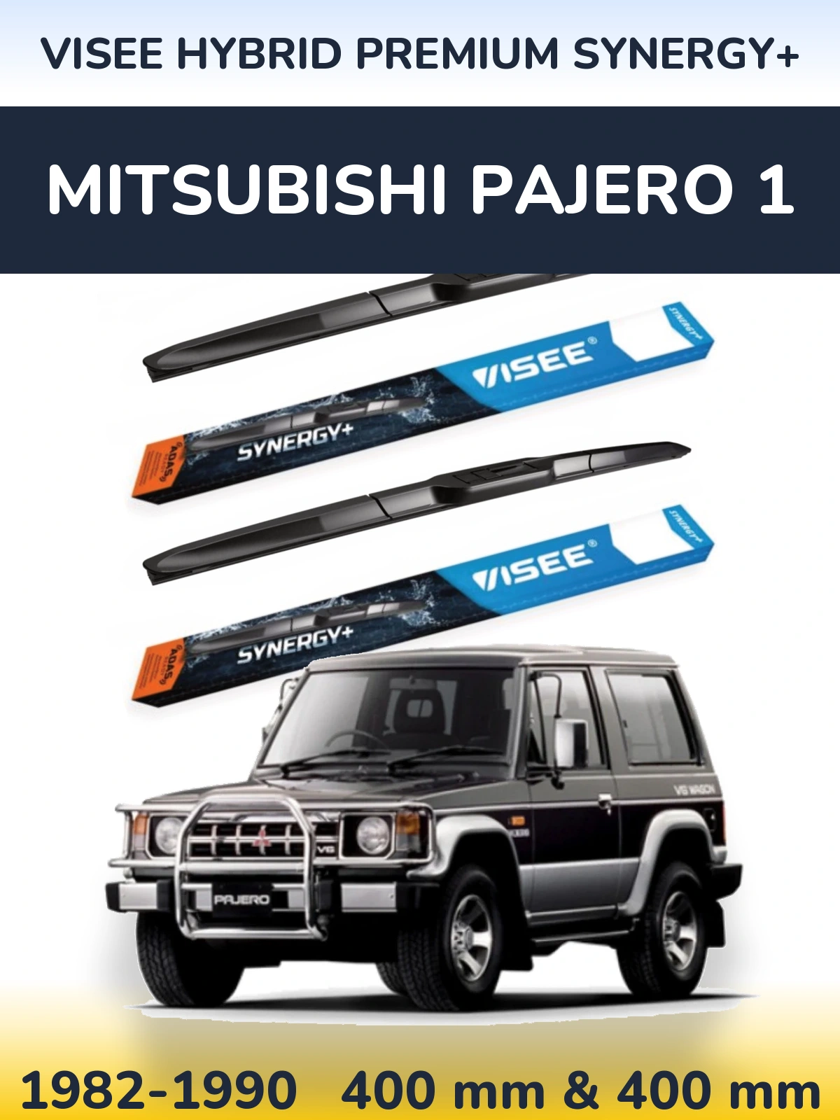 Torkarblad VISEE HYBRID PREMIUM SYNERGY+ för Mitsubishi Pajero 1