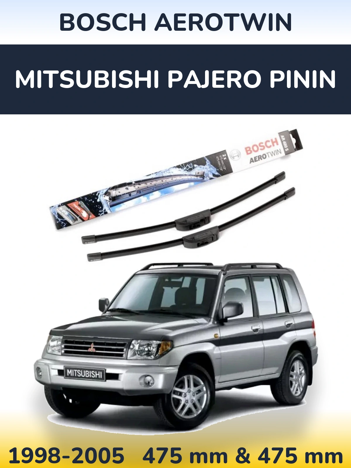 Torkarblad BOSCH AeroTwin för Mitsubishi Pajero Pinin
