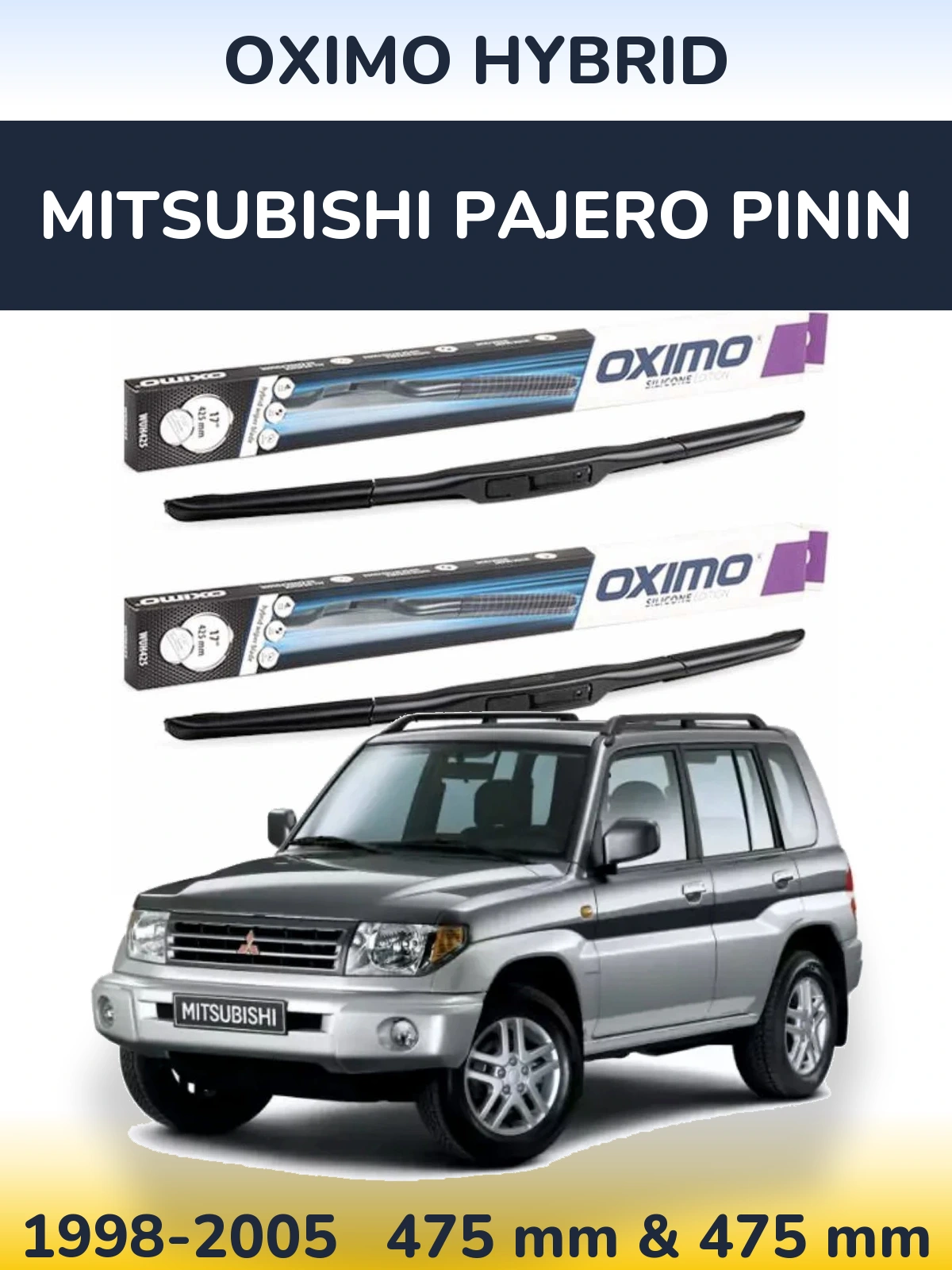 Torkarblad Oximo Hybrid för Mitsubishi Pajero Pinin
