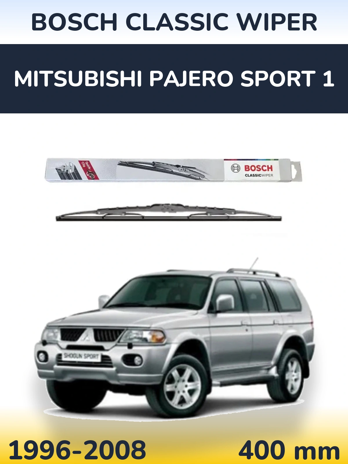 Torkarblad BOSCH Classic Wiper för Mitsubishi Pajero Sport 1