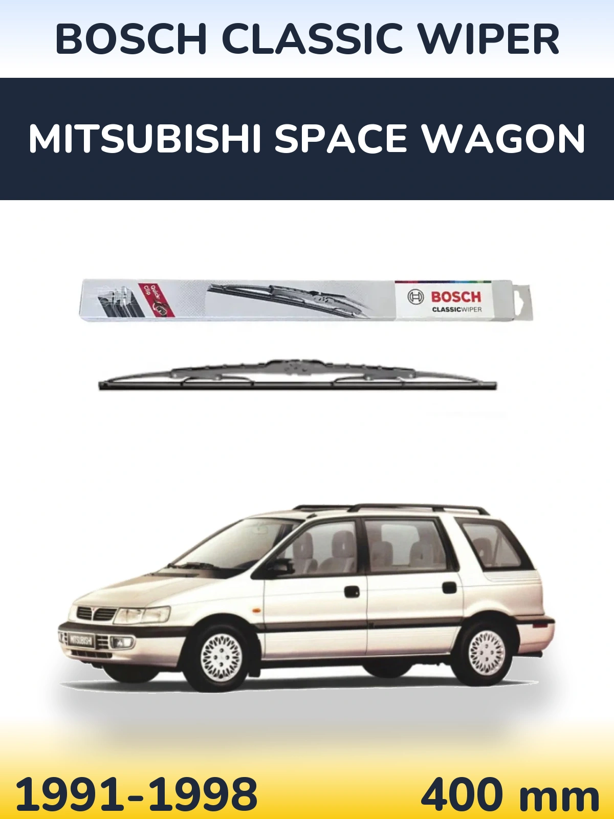 Torkarblad BOSCH Classic Wiper för Mitsubishi Space Wagon