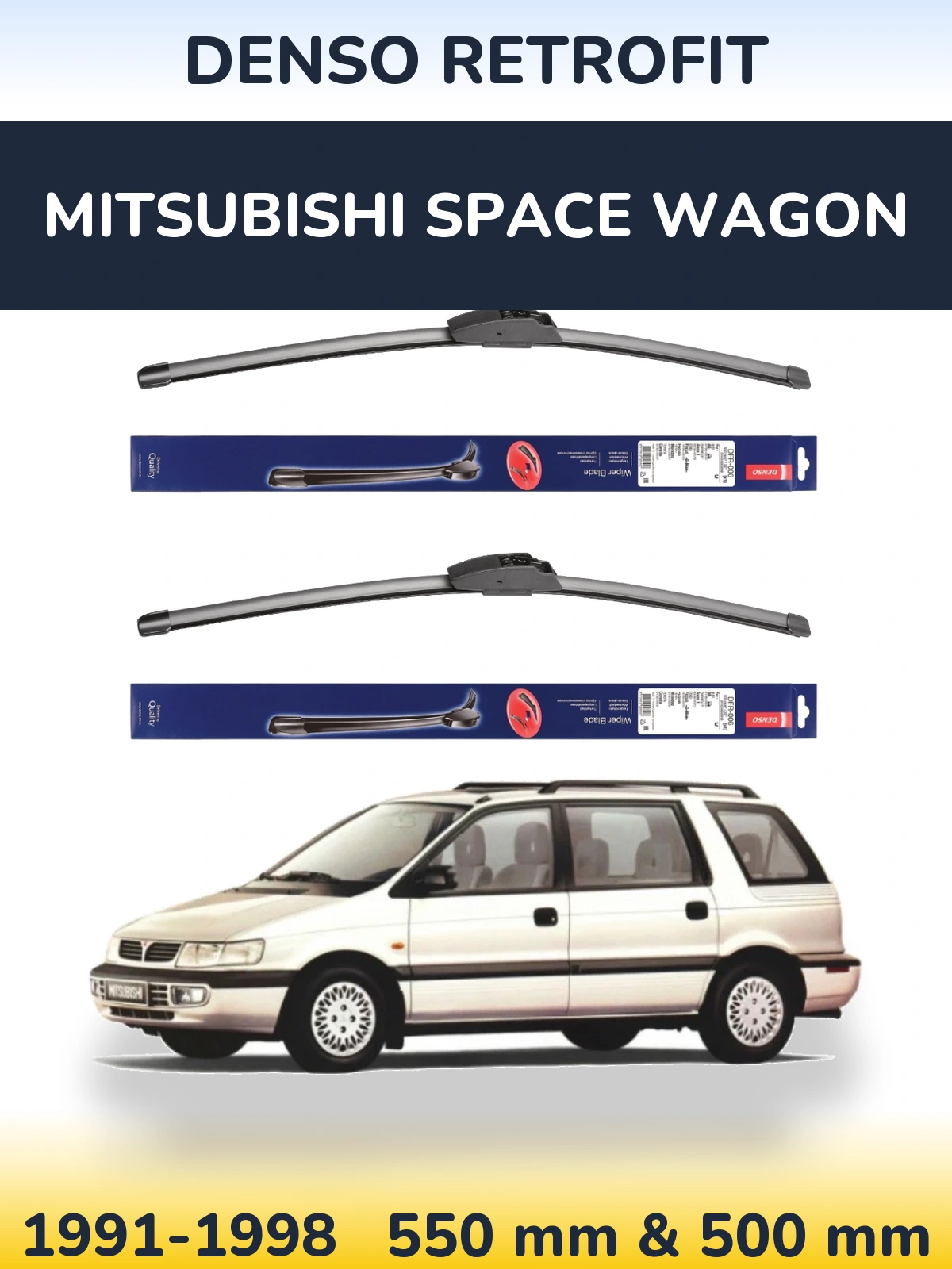 Torkarblad Denso Retrofit för Mitsubishi Space Wagon