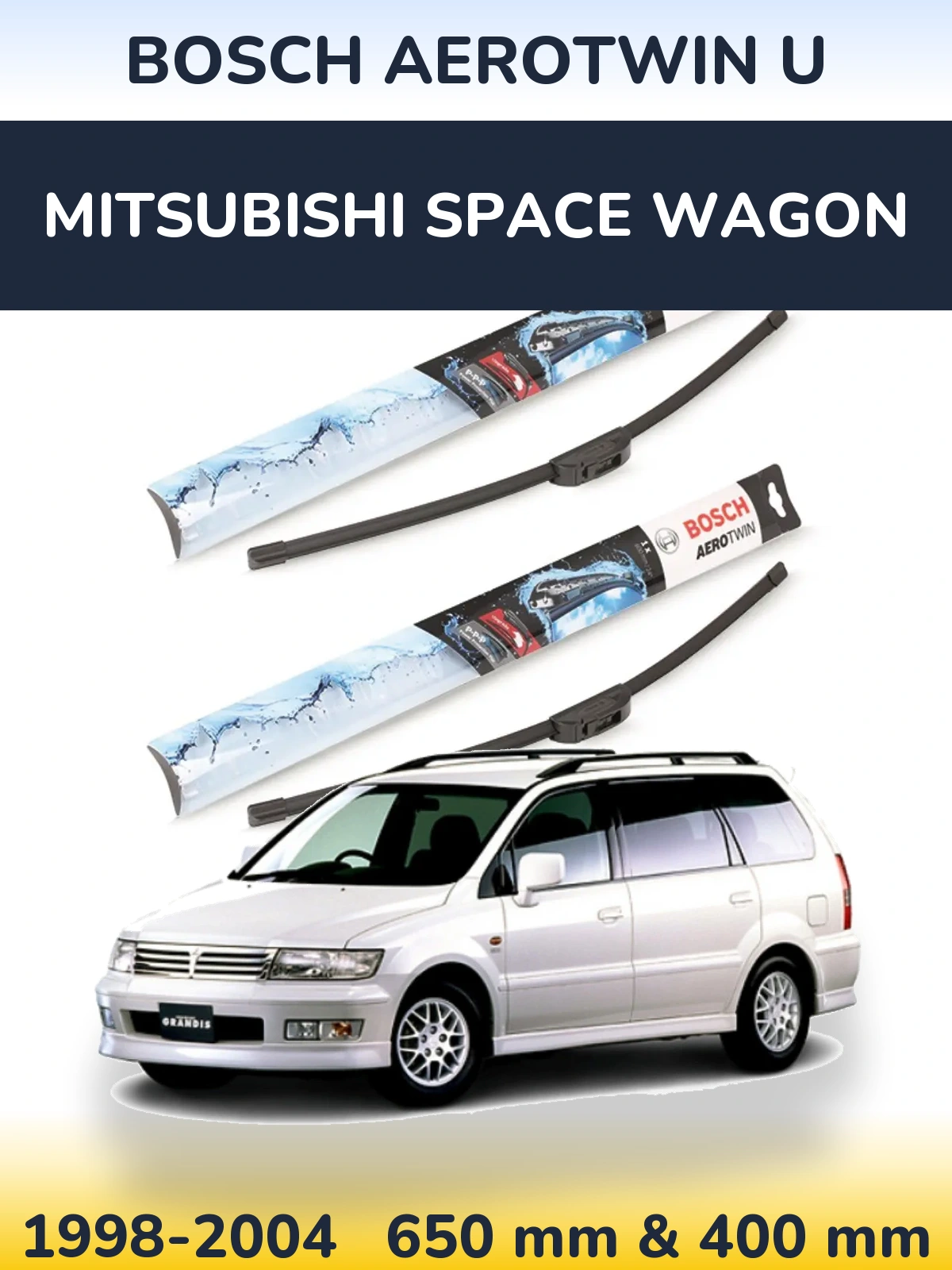 Torkarblad BOSCH AeroTwin U för Mitsubishi Space Wagon