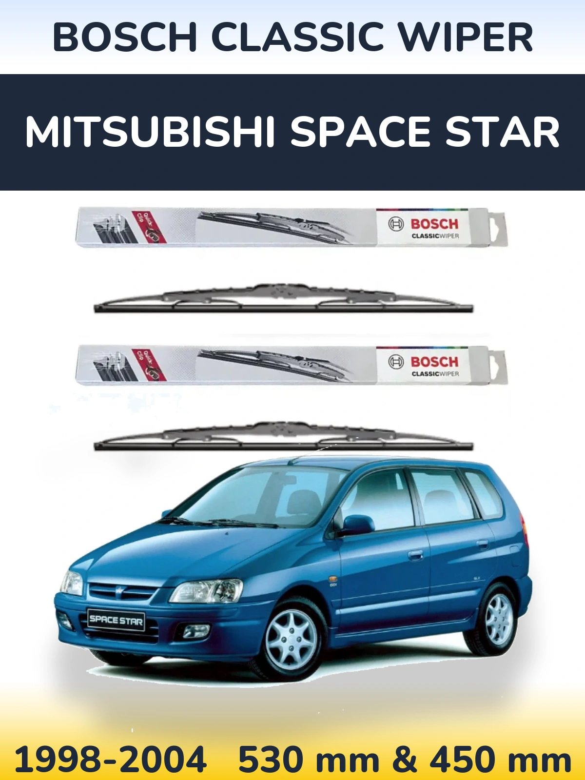 Torkarblad BOSCH Classic Wiper för Mitsubishi Space Star