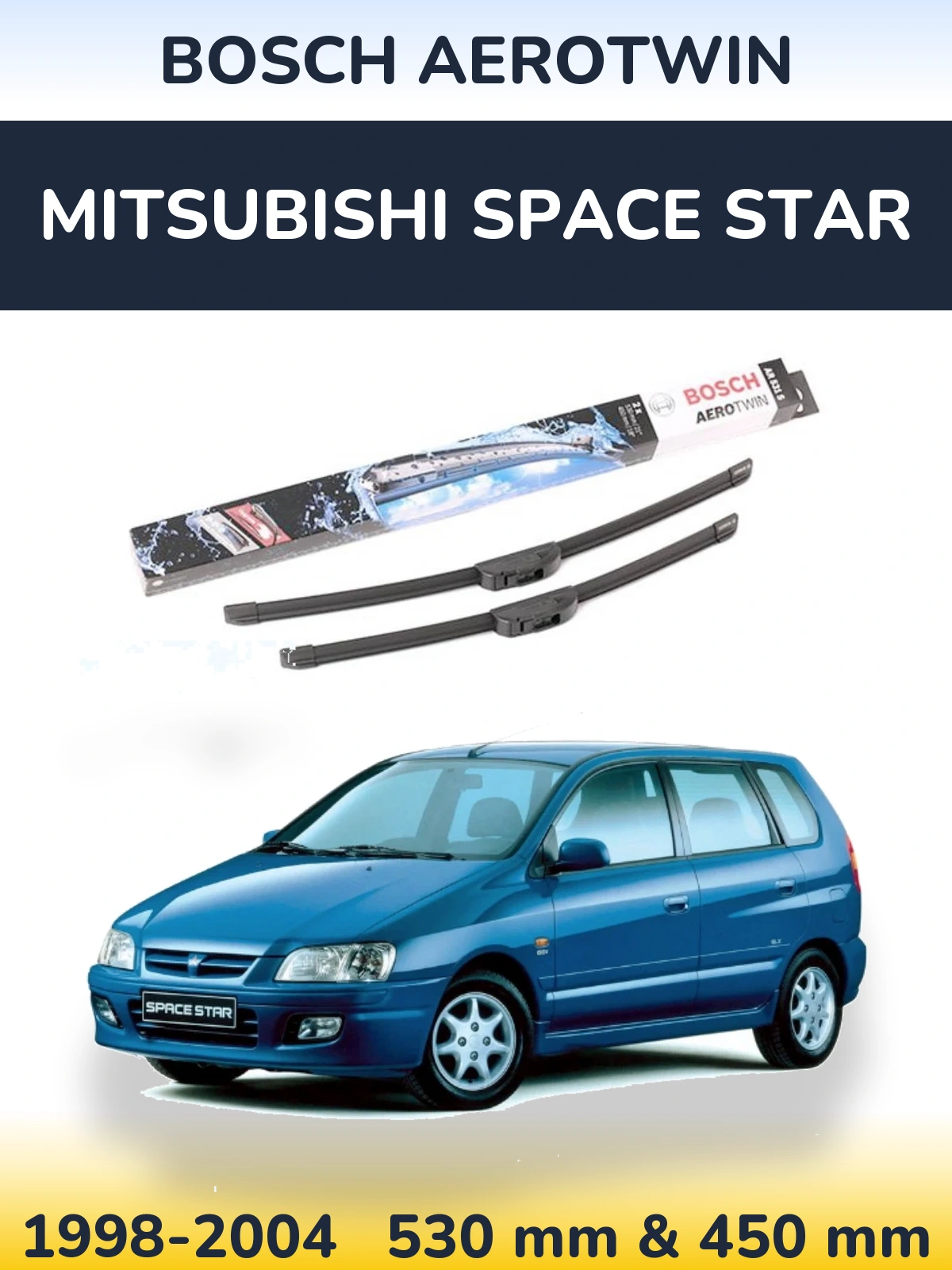 Torkarblad BOSCH AeroTwin för Mitsubishi Space Star