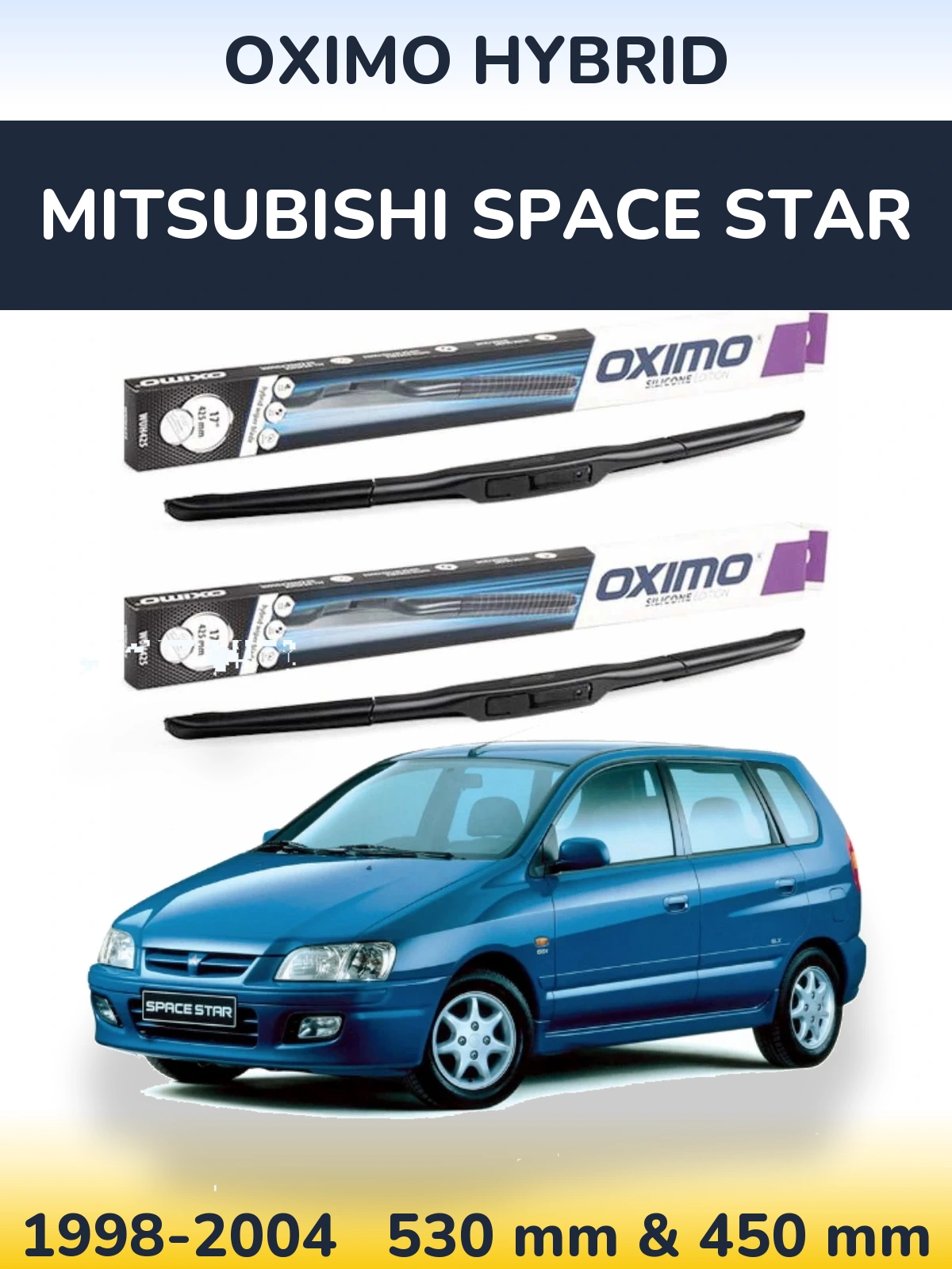 Torkarblad Oximo Hybrid för Mitsubishi Space Star