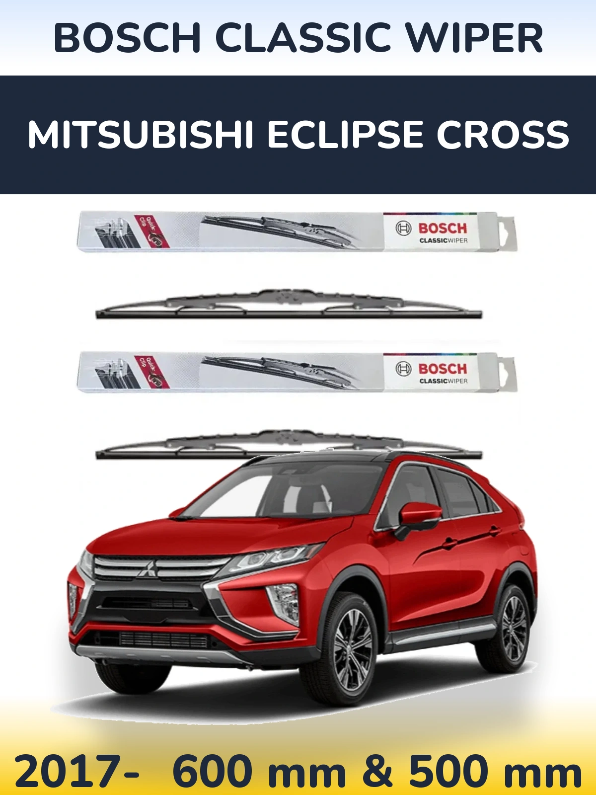 Torkarblad BOSCH Classic Wiper för Mitsubishi Eclipse Cross